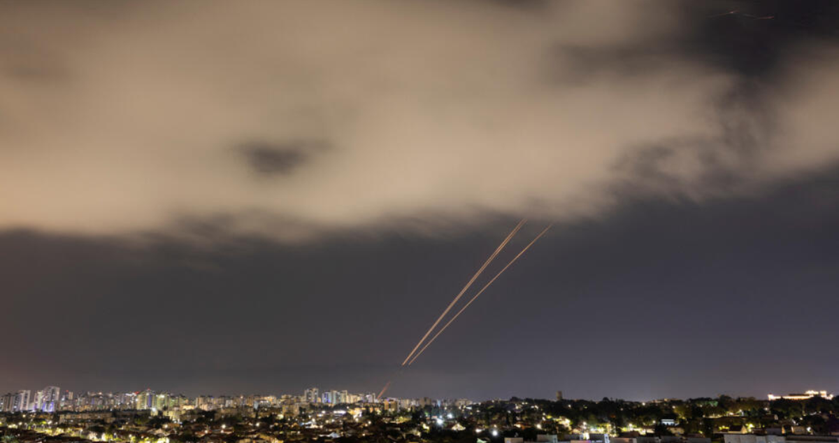 Drones y misiles iraníes interceptados en Israel el 14 de abril