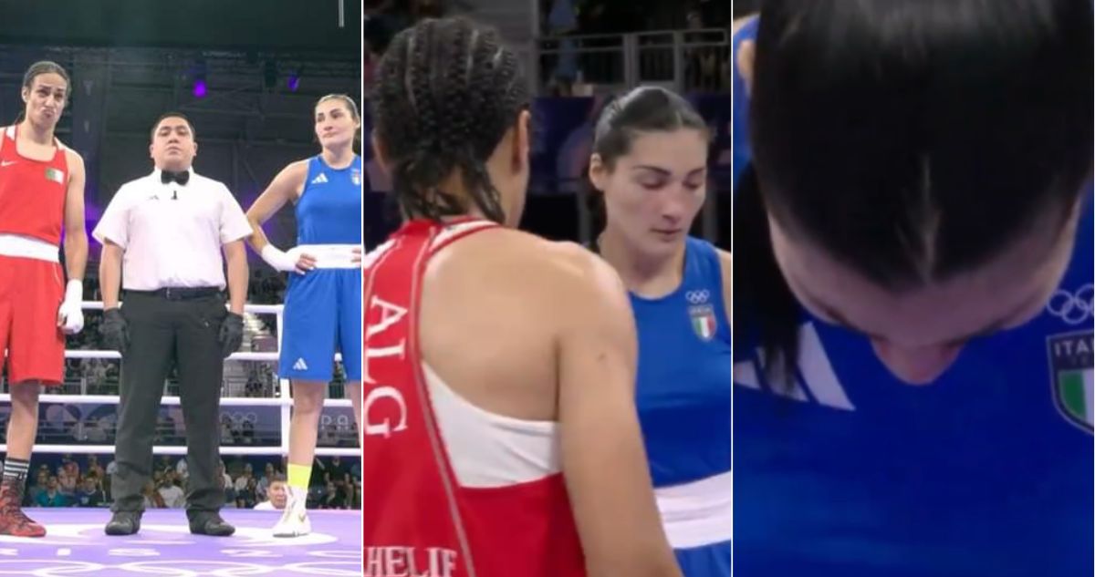 Italiana se retiró y lloró por injusticia tras subirse al ring contra rival que no aprobó en 2023 las pruebas de género