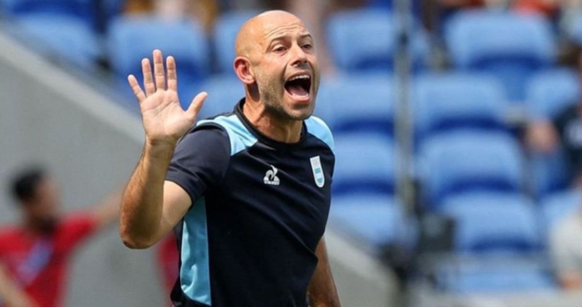 Javier Mascherano, DT de Argentina, y su tristeza tras ser eliminado del torneo de fútbol de los JJOO