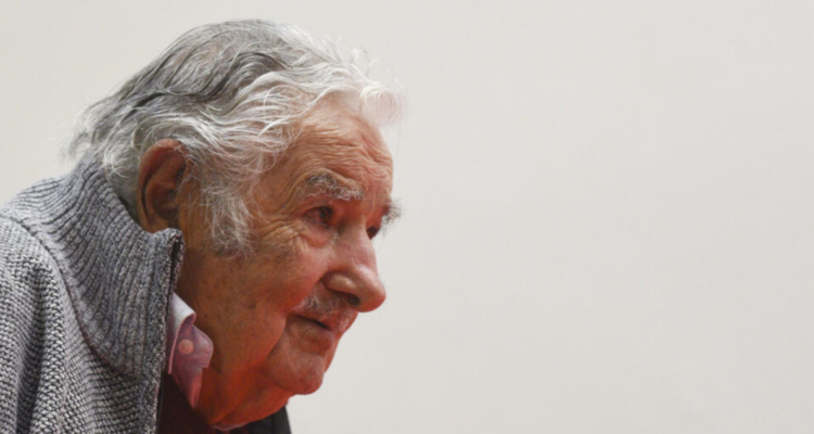 José Mujica en una conferencia en la sede del Movimiento de Participación Popular (MPP) en abril pasado