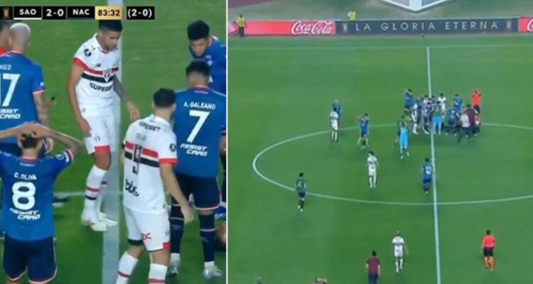 Juan Izquierdo preocupa al Mundo Fútbol tras desvanecerse en cancha en duelo de Nacional contra Sao Paulo