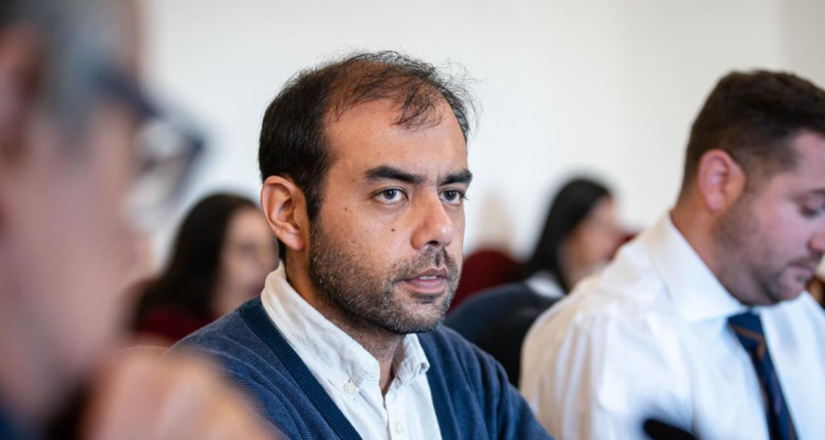 Imagen de Juan Pablo Leonelli en la Comisión Para la Paz