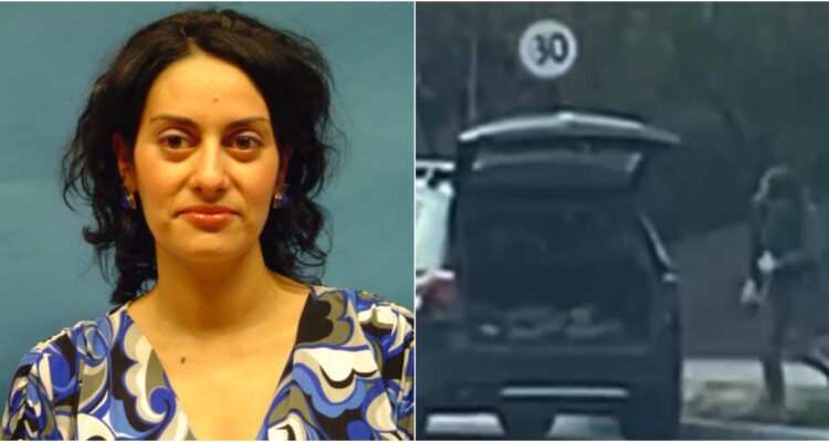 Insólito: acusan a jueza de robar piedras en exclusivo sector de la RM y cargarlas en su BMW