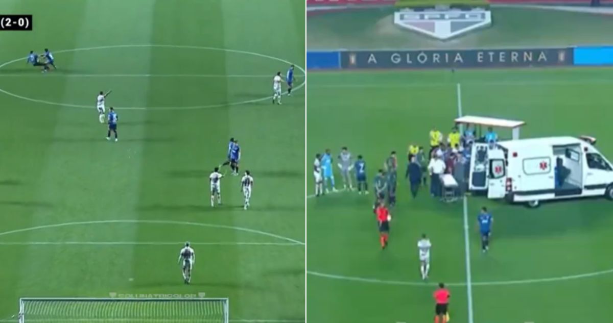 Izquierdoz, jugador de Nacional, se desvaneció en pleno duelo de Copa Libertadores contra SAo Paulo en Brasil
