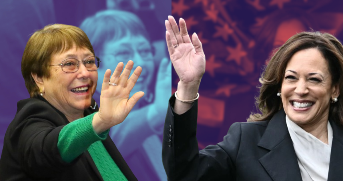 kamala harris michelle bachelet