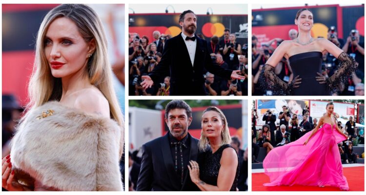 Las glamurosas postales del desfile de Angelina Jolie, Pablo Larraín y el elenco de “Maria” en Venecia