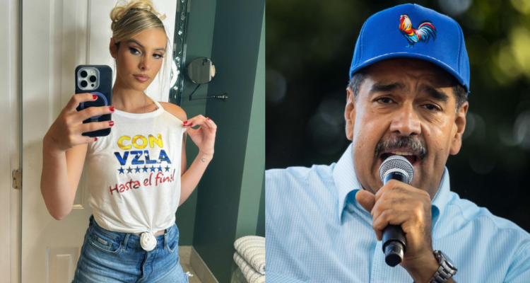 Lele Pons (izquierda) y Nicolás Maduro (derecha)