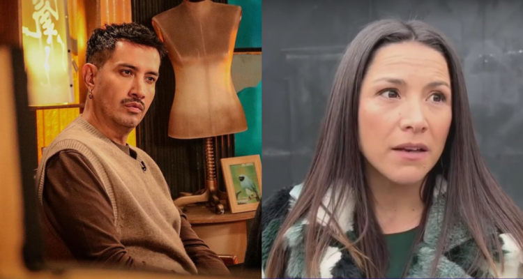 Héctor Morales (izquierda) y Loreto Aravena (derecha) en referencia a antiguo conflicto en el estallido social