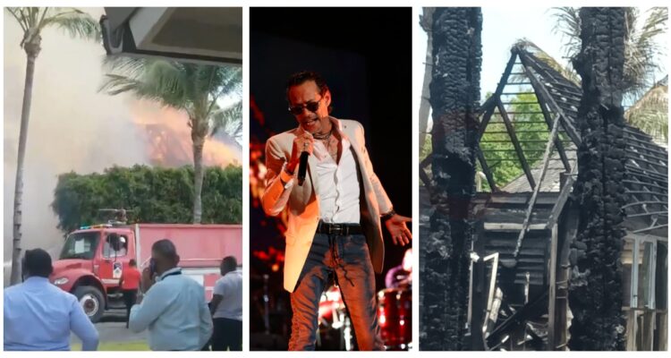 La residencia de Marc Anthony en República Dominicana sufrió un incendio en el área de cabañas para huéspedes sin víctimas fatales ni heridos,