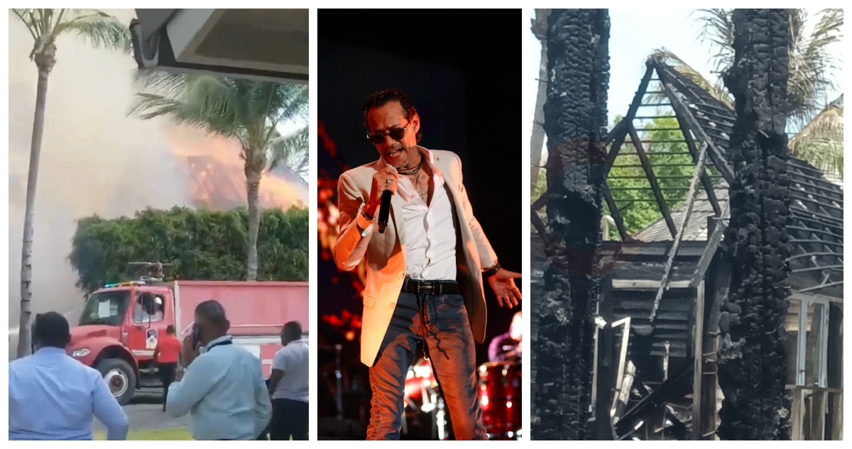 La residencia de Marc Anthony en República Dominicana sufrió un incendio en el área de cabañas para huéspedes sin víctimas fatales ni heridos,