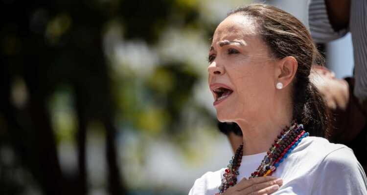 Imagen de la líder opositora venezolana, María Corina Machado.