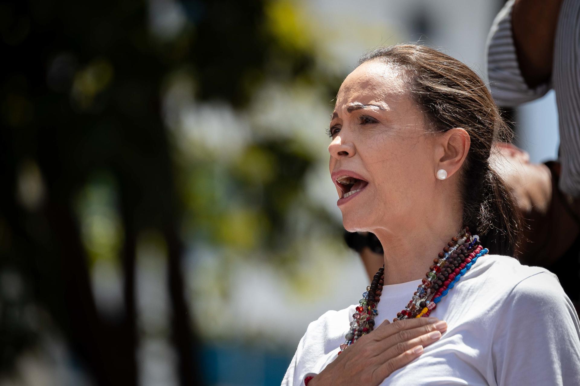 Imagen de la líder opositora venezolana, María Corina Machado.