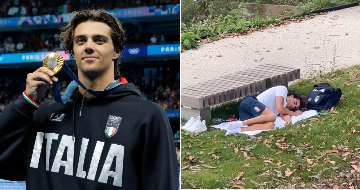 Medallista olímpico prefirió dormir en un parque a su cama en la Villa Olímpica.