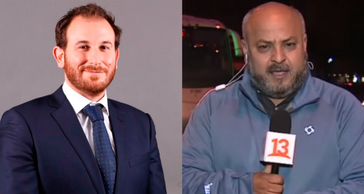 Max Luksic (izquierda) y Miguel Acuña (derecha) en referencia a última conversación