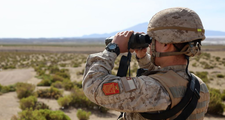 Militar chileno custodiando frontera con Bolivia