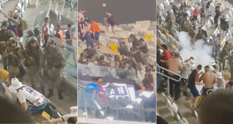 Gas lacrimógeno, paliza a hinchas y brutalidad policiaca: el caótico avance de Mineiro en Libertadores