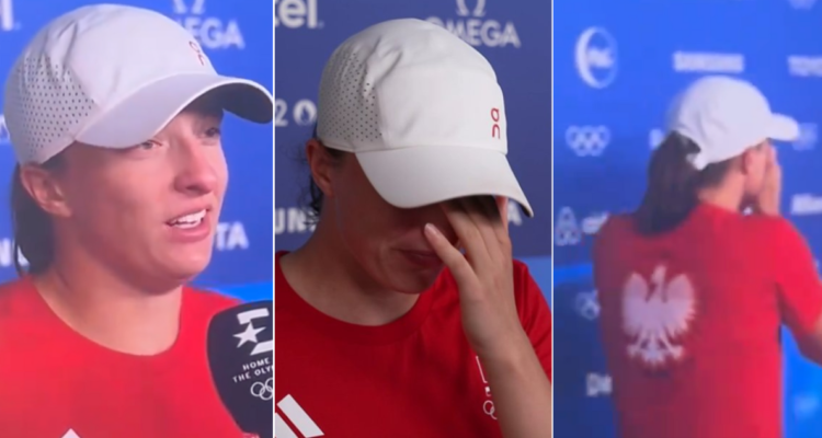 Iga Swiatek se quiebra al caer eliminada en las semis de París 2024.