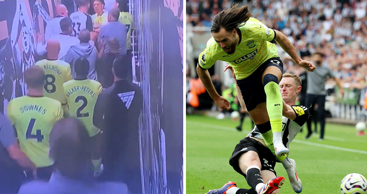 Ben Brereton intentó ser golpeado por jugadores del Newcastle.