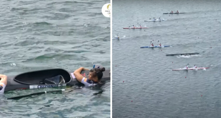 Españolas se volcaron en final B del Canotaje en París 2024.