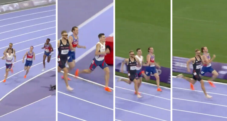 Cole Hocker se quedó con el oro en los 1500 metros de París 2024.