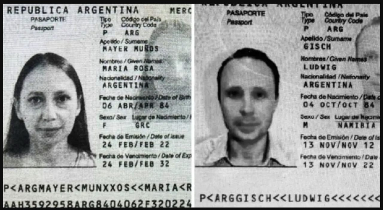 Pasaportes argentinos de espías rusos