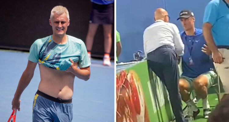Bernard Tomic armó patético show contra rival que lo eliminó de torneo.