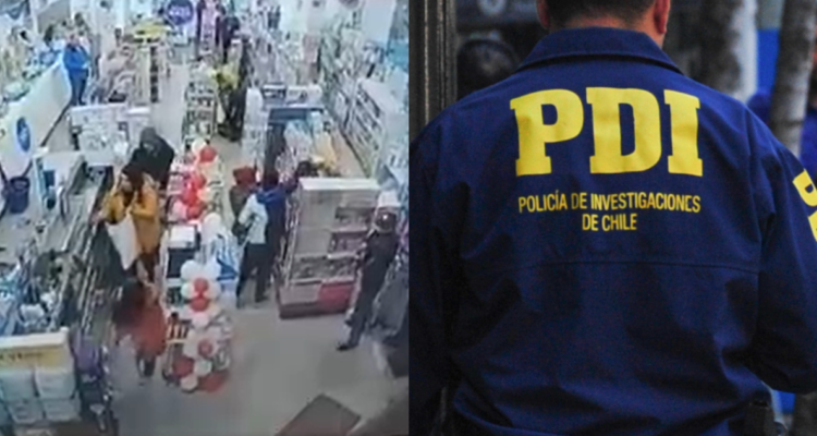 Investigan turbazo en farmacia de La Cisterna: PDI busca a los delincuentes