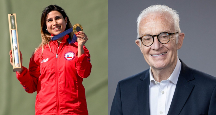 Francisca Crovetto (izquierda) y Pedro Carcuro (derecha) en referencia a mensaje de felicitaciones