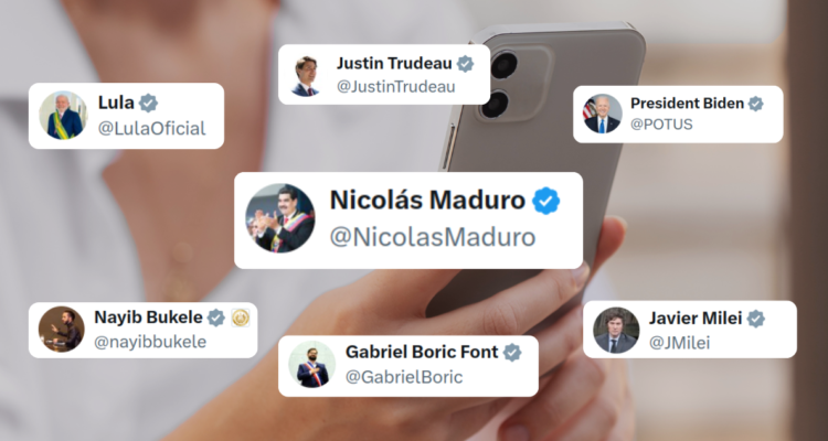 Sello azul twitter Maduro