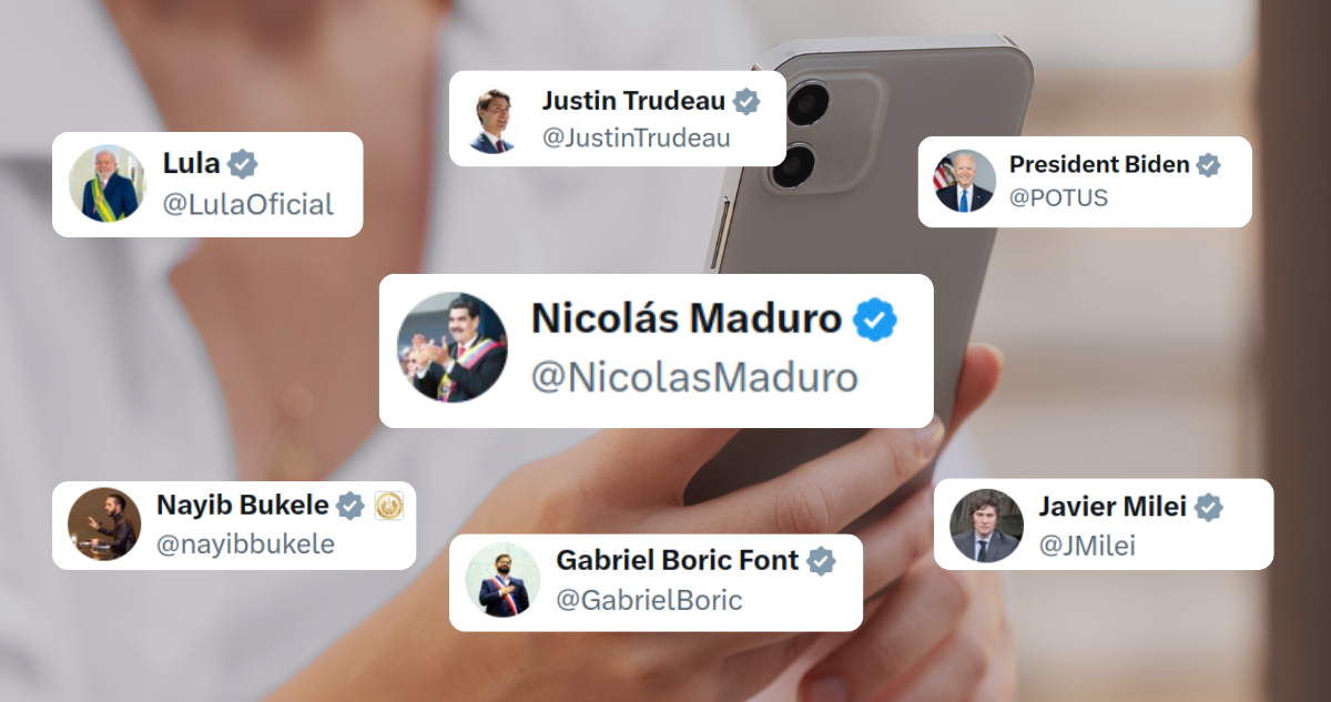 Sello azul twitter Maduro