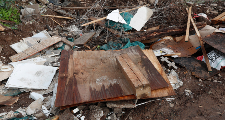 Imagen de basura acumulada por vertedero sanitario Morrompulli