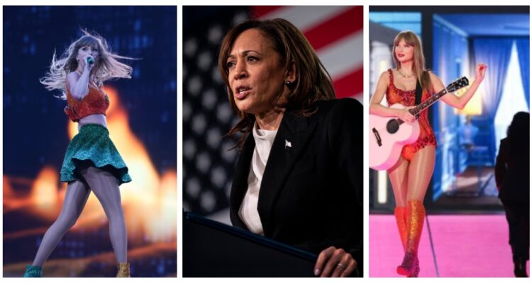 Resuelven misterio alrededor de supuesta silueta de Kamala Harris en fotografía de Taylor Swift