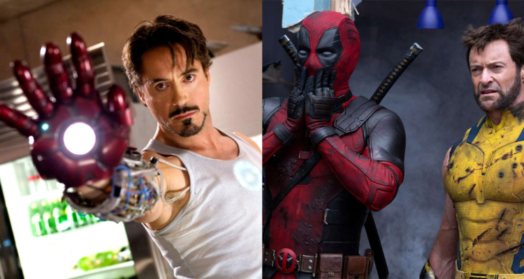 Robert Downey Jr como Tony Stark y poster oficial de Deadpool y Wolverine