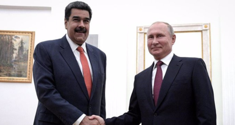 Imagen de archivo de Nicolás Maduro y Vladimir Putin