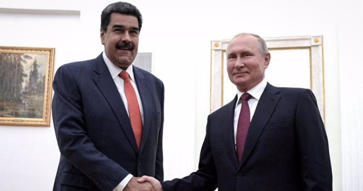 Imagen de archivo de Nicolás Maduro y Vladimir Putin