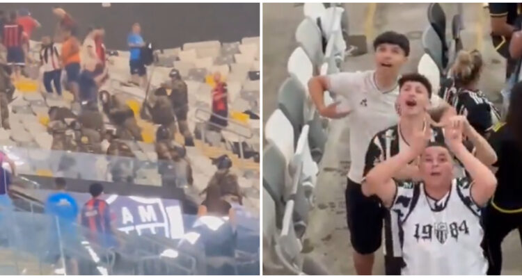 San Lorenzo Atlético Mineiro incidentes