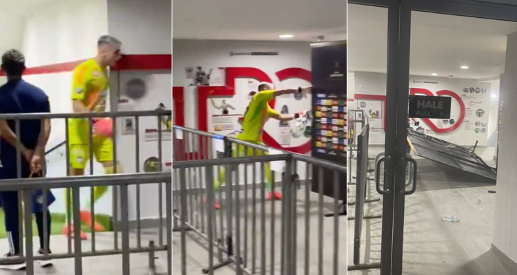 La frustración del arquero de Junior tras eliminación a manos de Colo Colo.