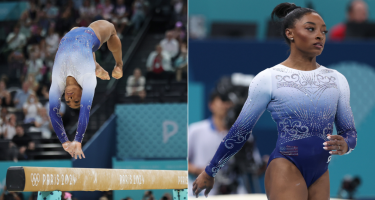 La caída de Simone Biles que la privó de una nueva medalla de oro en París 2024.