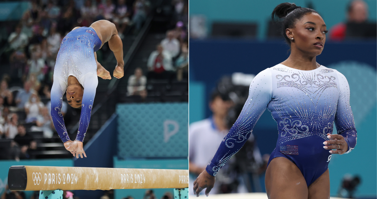 La caída de Simone Biles que la privó de una nueva medalla de oro en París 2024.