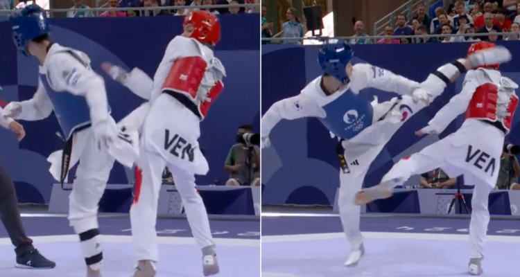 La doble patada en el aire que sorprendió en el Taekwondo de los JJOO.