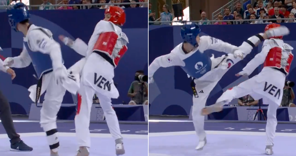 La doble patada en el aire que sorprendió en el Taekwondo de los JJOO.
