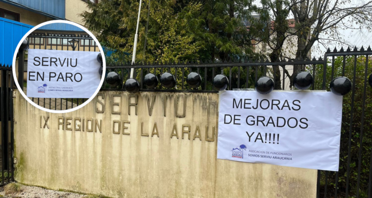 Paro funcionarios de Serviu