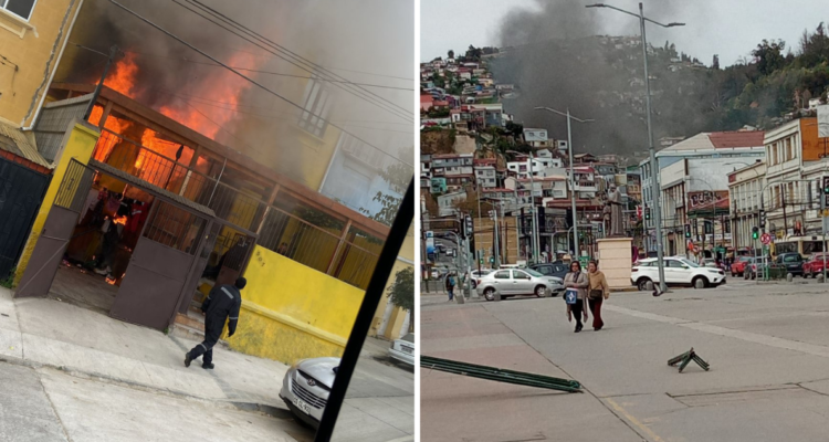 Incendio en Valparaíso