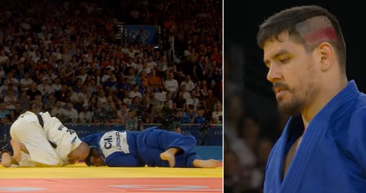 Thomas Briceño y una dura caída de entrada en el cuadro del judo (100 kilos) de los JJOO de París 2024
