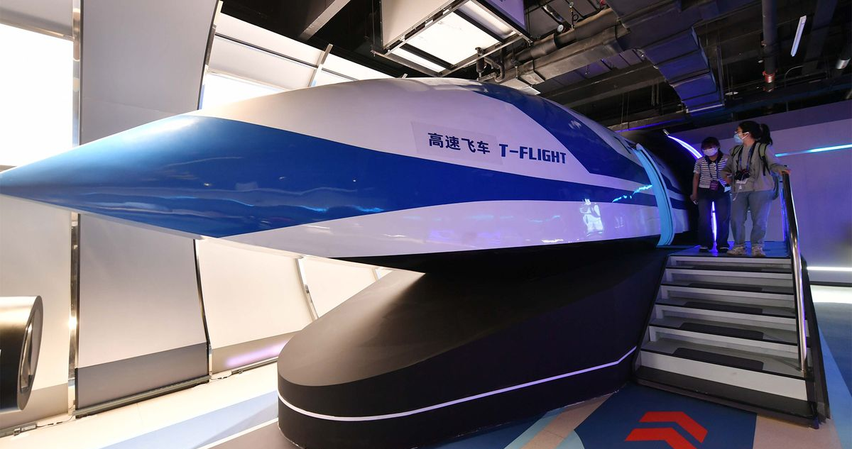 China prueba su nuevo tren maglev que alcanzaría los 1000 km/h