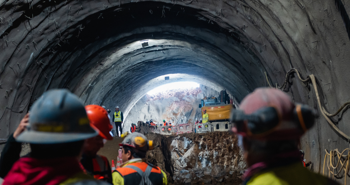 Túnel en Cerro Chepe por obras de Puente ferroviario