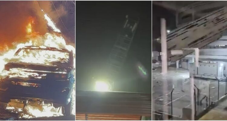 Latas volando en el aeropuerto, autos quemados y una antena cayendo: los registros del viento en la RM