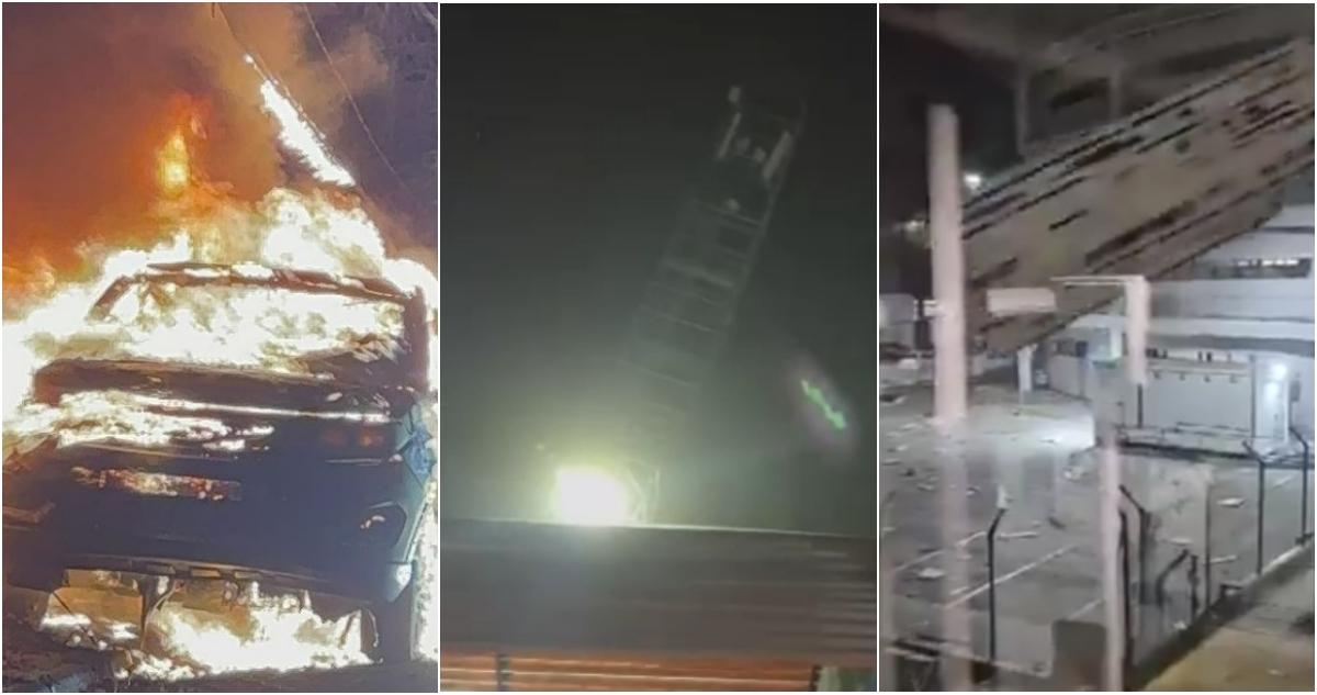 Latas volando en el aeropuerto, autos quemados y una antena cayendo: los registros del viento en la RM