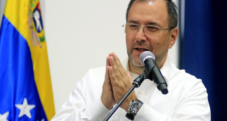 En la imagen, el ministro venezolano de Exteriores, Yván Gil Pinto.