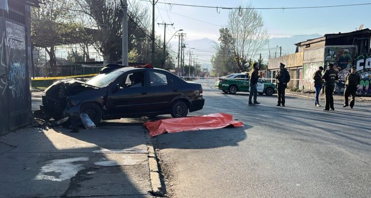 Accidente deja al descubierto posible asesinato de un conductor en Conchalí